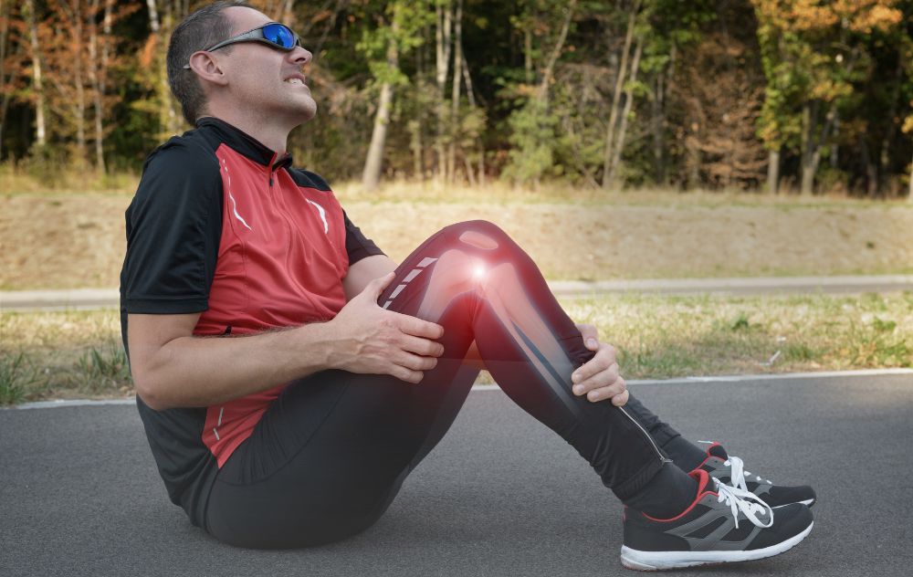 Knee Pain on athlete