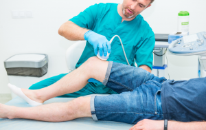 Ultrasound diagnosis for knee arthritis